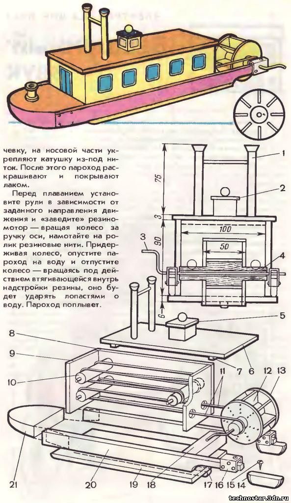 Чертежи колесные пароходы